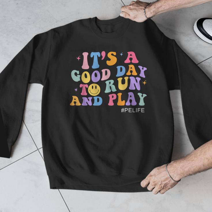 Its A Good Day To Run And Play PE Teacher Must Have Men Graphic Sweatshirt, Pe Teacher Gifts, funny design Its A Good Day To Run And Play PE Teacher Must Have Men Graphic Sweatshirt, Pe Teacher Gifts, funny design