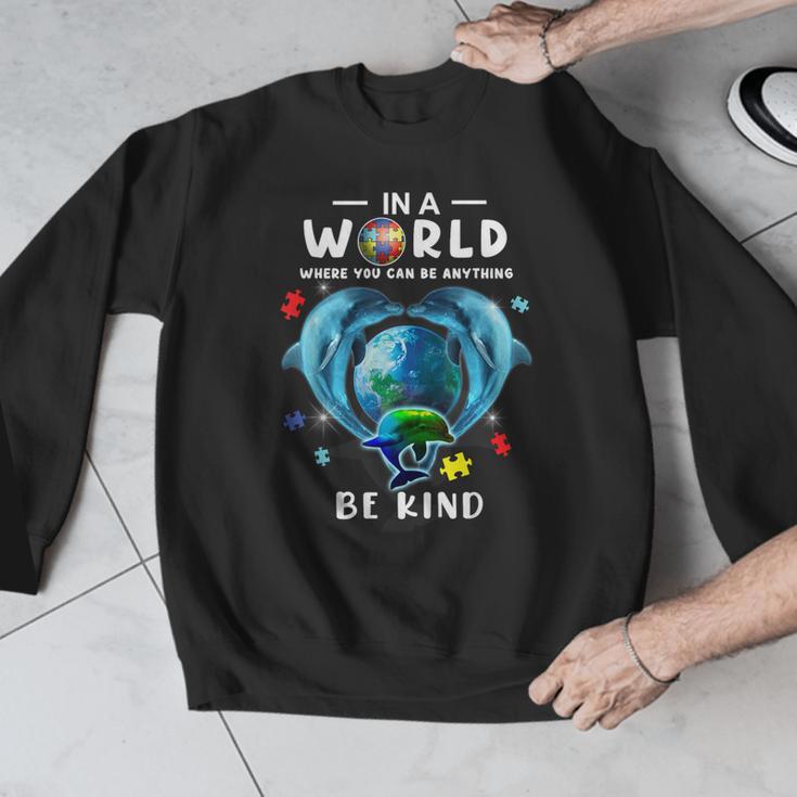 Be Kind Dolphin Autism Awareness Back To School Teacher Men Women Kids Men Graphic Sweatshirt, funny design Be Kind Dolphin Autism Awareness Back To School Teacher Men Women Kids Men Graphic Sweatshirt, funny design