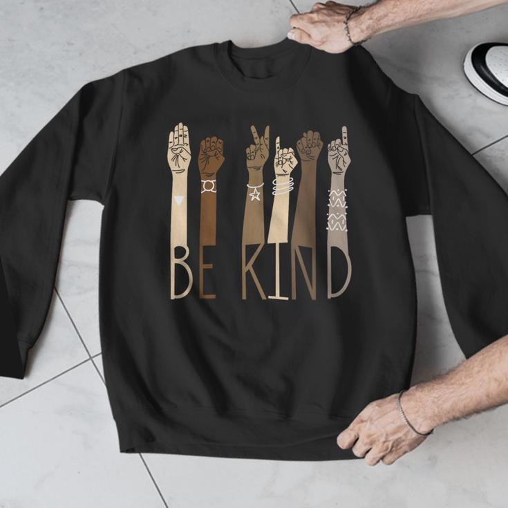 Be Kind Sign Language Hand Talking Teachers Interpreter ASL Men Women Men Graphic Sweatshirt, funny design Be Kind Sign Language Hand Talking Teachers Interpreter ASL Men Women Men Graphic Sweatshirt, funny design