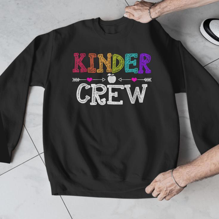 Kinder Crew Kindergarten Teacher 1st Day Of School Men Graphic Sweatshirt, funny design Kinder Crew Kindergarten Teacher 1st Day Of School Men Graphic Sweatshirt, funny design