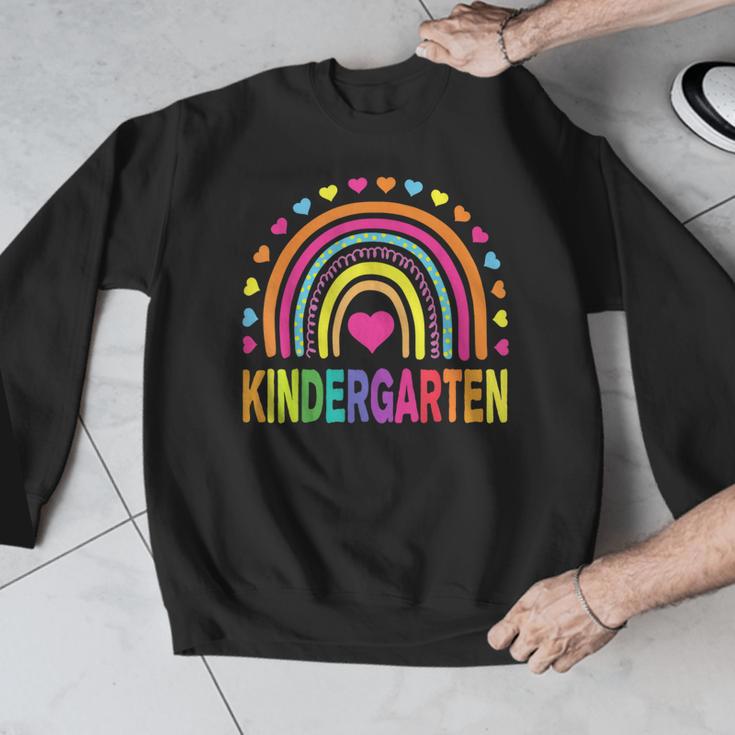 Kindergarten Rainbow Girls Boys Teacher Team Kinder Squad Men Graphic Sweatshirt, funny design Kindergarten Rainbow Girls Boys Teacher Team Kinder Squad Men Graphic Sweatshirt, funny design