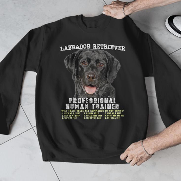 Labrador Retriever Lab Professional Human Trainer Men Graphic Sweatshirt, funny design