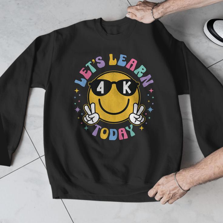 Lets Learn Today Shirt Smile Face 4K Teacher Back To School Men Graphic Sweatshirt, funny design Lets Learn Today Shirt Smile Face 4K Teacher Back To School Men Graphic Sweatshirt, funny design