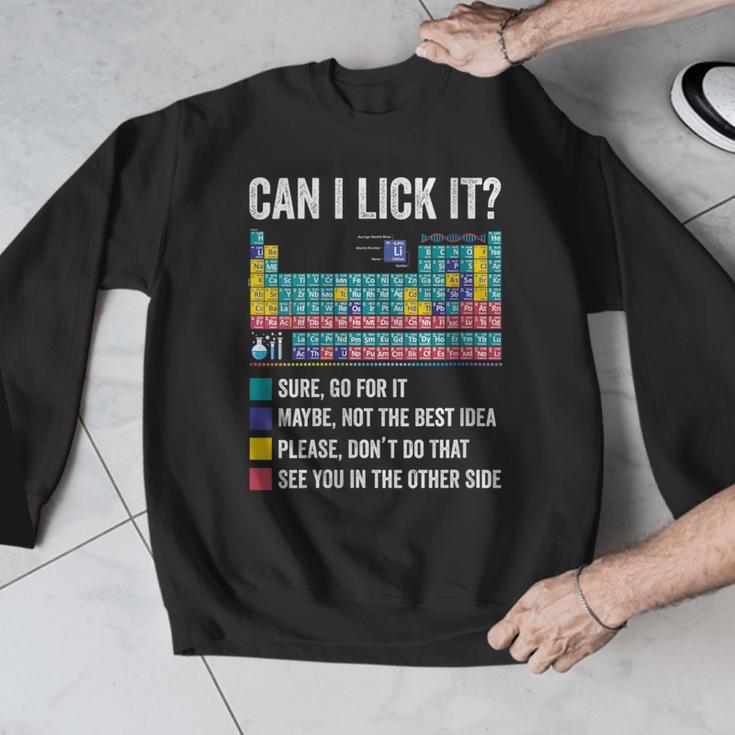 Can I Lick It Periodic Table Of Elements Science Teacher Men Graphic Sweatshirt, Science Teacher Gifts, funny design Can I Lick It Periodic Table Of Elements Science Teacher Men Graphic Sweatshirt, Science Teacher Gifts, funny design