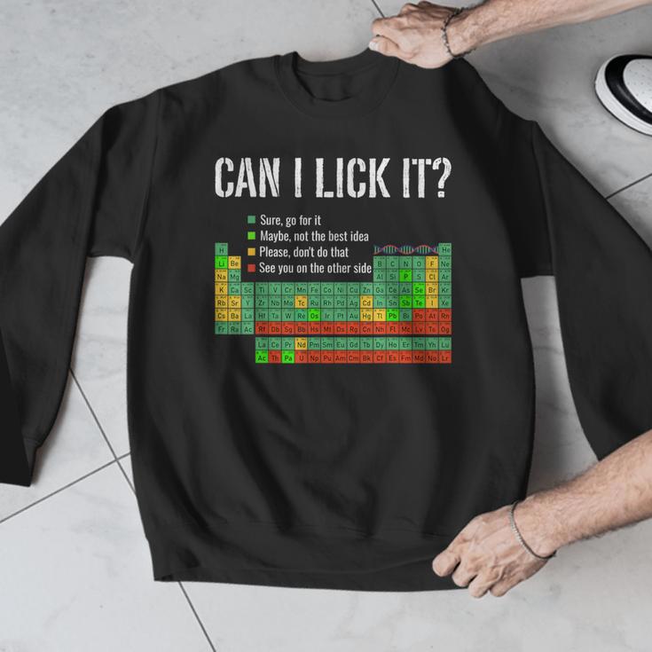 Can I Lick It Periodic Table Science Teacher Student Men Graphic Sweatshirt, Science Teacher Gifts, funny design Can I Lick It Periodic Table Science Teacher Student Men Graphic Sweatshirt, Science Teacher Gifts, funny design