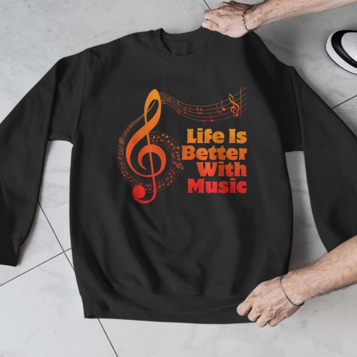 Life Is Better With Music Theory Musician Teacher Notes Clef Men Graphic Sweatshirt, funny design Life Is Better With Music Theory Musician Teacher Notes Clef Men Graphic Sweatshirt, funny design