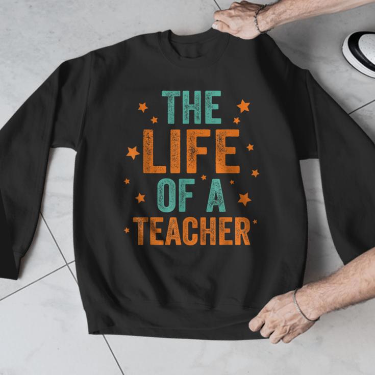The Life Of A Teacher Men Graphic Sweatshirt, funny design