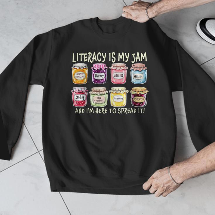 Literacy Is My Jam And I'm Here To Spread Literacy Teacher Men Graphic Sweatshirt, funny design Literacy Is My Jam And I'm Here To Spread Literacy Teacher Men Graphic Sweatshirt, funny design