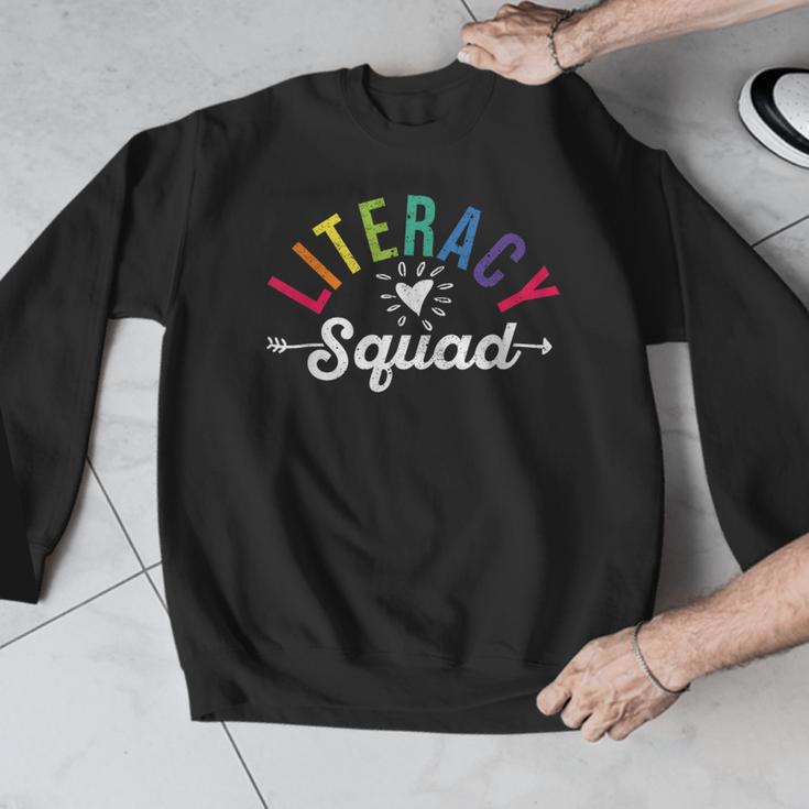 Literacy Squad Reading Teacher Interventionist Specialist Men Graphic Sweatshirt, funny design Literacy Squad Reading Teacher Interventionist Specialist Men Graphic Sweatshirt, funny design