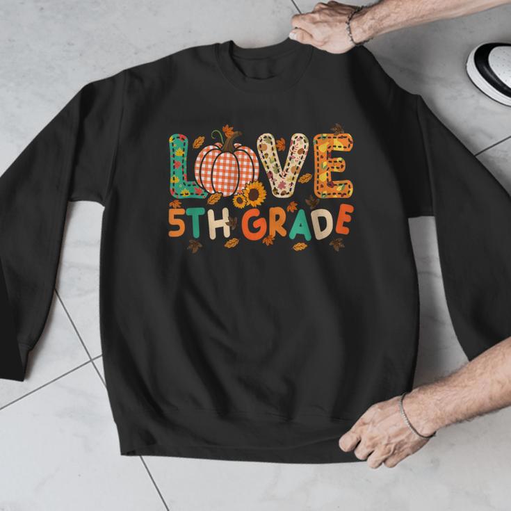 Love 5th Grade Thanksgiving Colorful Fall Leaves Teacher Men Graphic Sweatshirt, funny design Love 5th Grade Thanksgiving Colorful Fall Leaves Teacher Men Graphic Sweatshirt, funny design