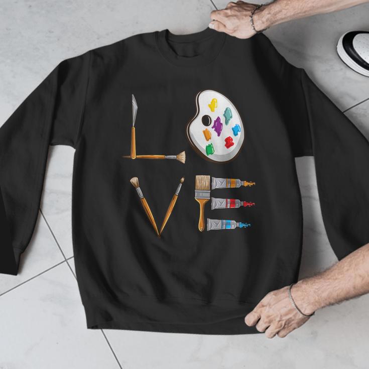 Love Art For Artist Art Teacher Men Graphic Sweatshirt, funny design