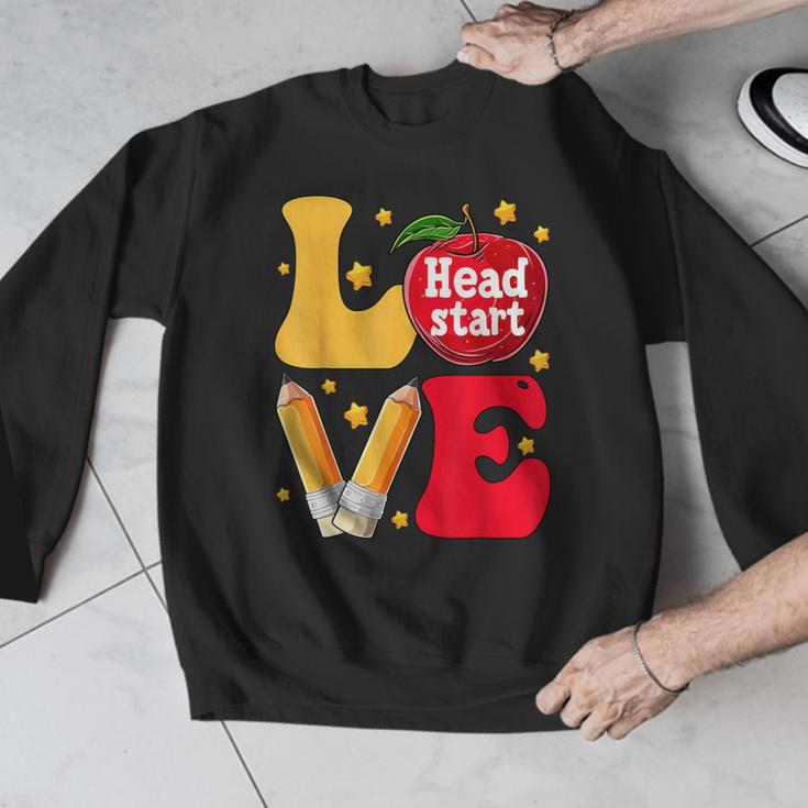 Love Headstart Head Start Teachers First Day Of School Men Graphic Sweatshirt, funny design Love Headstart Head Start Teachers First Day Of School Men Graphic Sweatshirt, funny design