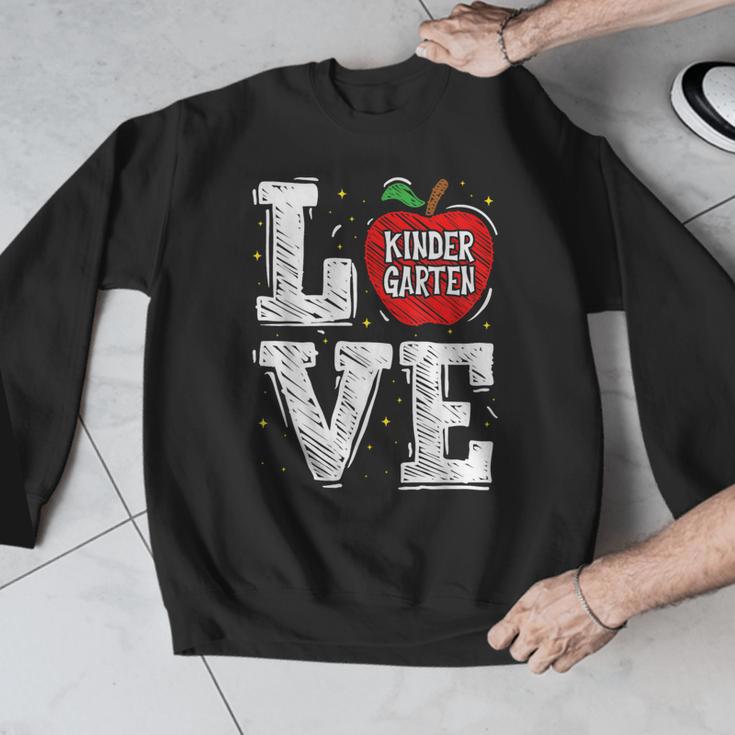 LOVE Kindergarten Teacher Student School Apple Men Graphic Sweatshirt, funny design LOVE Kindergarten Teacher Student School Apple Men Graphic Sweatshirt, funny design