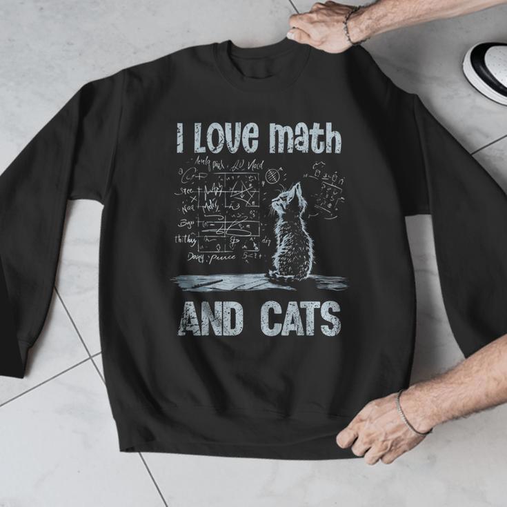 I Love Math And Cats Cat Lover Science Teacher Student Men Graphic Sweatshirt, Science Teacher Gifts, funny design I Love Math And Cats Cat Lover Science Teacher Student Men Graphic Sweatshirt, Science Teacher Gifts, funny design