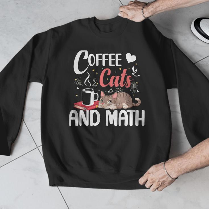 I Love Math Cats And Coffee Heart Mathematics Teacher Men Graphic Sweatshirt, funny design I Love Math Cats And Coffee Heart Mathematics Teacher Men Graphic Sweatshirt, funny design