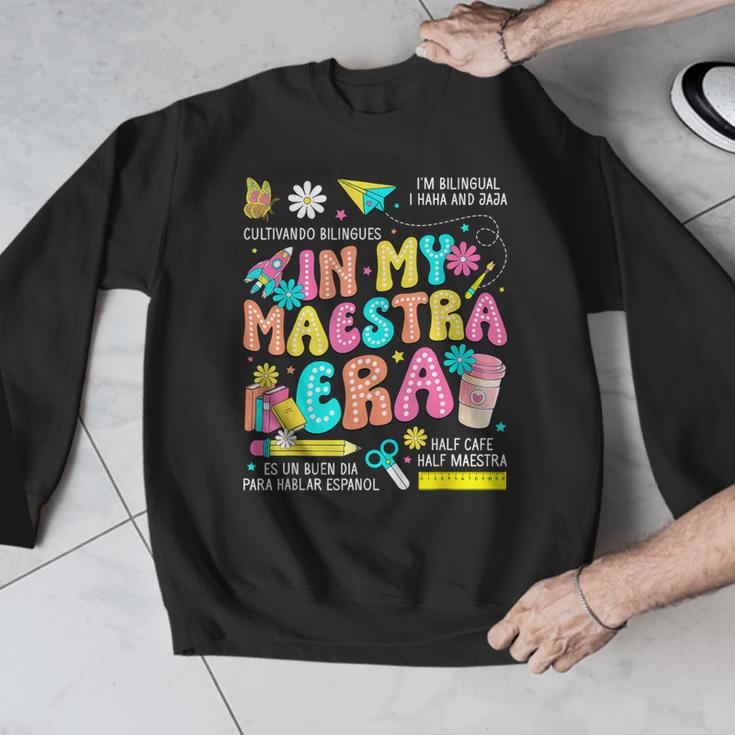 In My Maestra Era Spanish Bilingual Teacher Back To School Men Graphic Sweatshirt, funny design In My Maestra Era Spanish Bilingual Teacher Back To School Men Graphic Sweatshirt, funny design