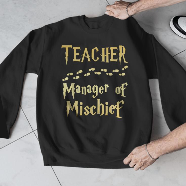 Magical Teacher Manager Of Mischief Birthday Family Party Men Graphic Sweatshirt, funny design Magical Teacher Manager Of Mischief Birthday Family Party Men Graphic Sweatshirt, funny design