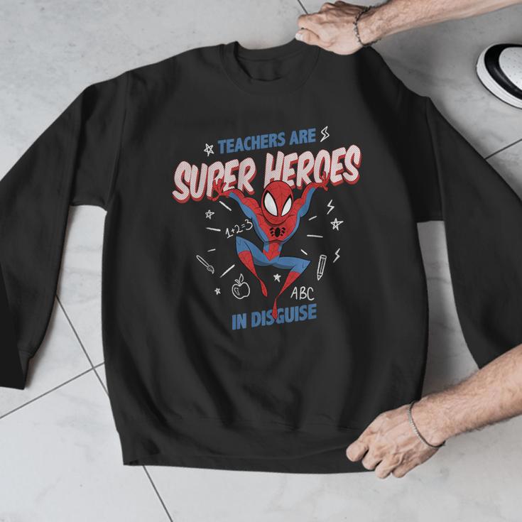 Marvel Spider-Man Teachers Are Super Heroes Men Graphic Sweatshirt, funny design Marvel Spider-Man Teachers Are Super Heroes Men Graphic Sweatshirt, funny design