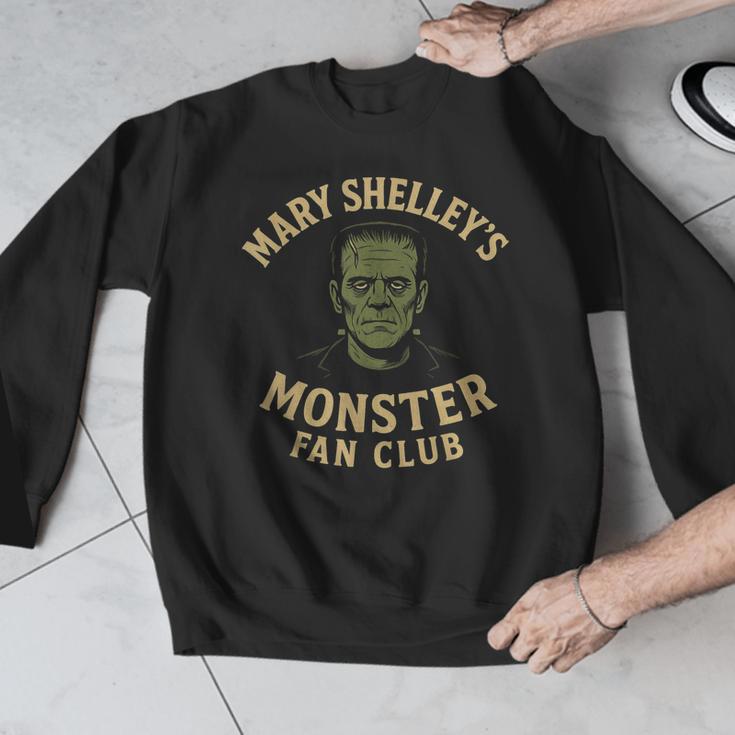Mary Shelley's Monster Fan Club Gothic Horror Parody Men Graphic Sweatshirt, funny design