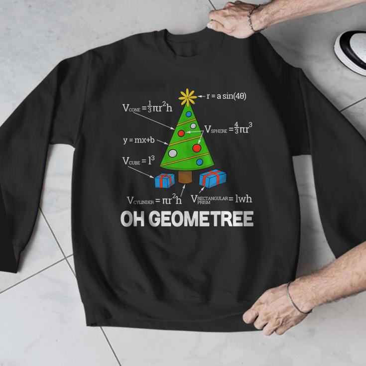 Math Geometry Christmas Tree Geometree Teacher Men Graphic Sweatshirt, funny design