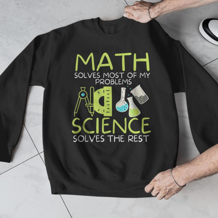 Math Solves Most Of My Problems Science Math Science Teacher Men Graphic Sweatshirt, Science Teacher Gifts, funny design Math Solves Most Of My Problems Science Math Science Teacher Men Graphic Sweatshirt, Science Teacher Gifts, funny design