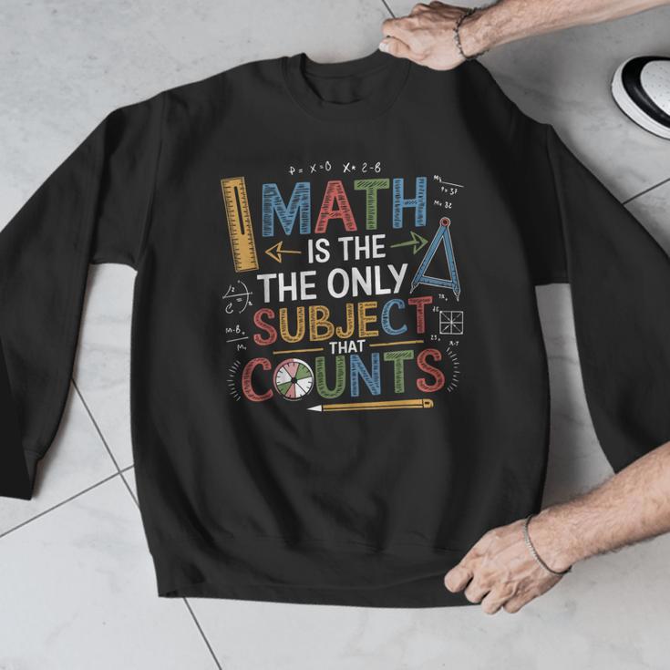 Math Teacher Mathematician Subject Mathematics Joke Men Graphic Sweatshirt, funny design