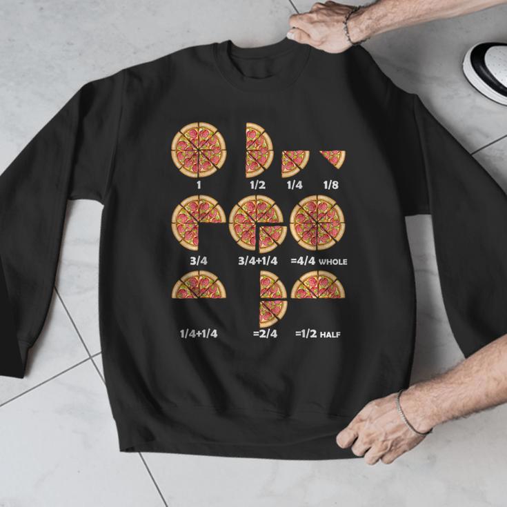Maths Day Costume Idea Kids Teachers Pizza Slice Fraction Men Graphic Sweatshirt, funny design