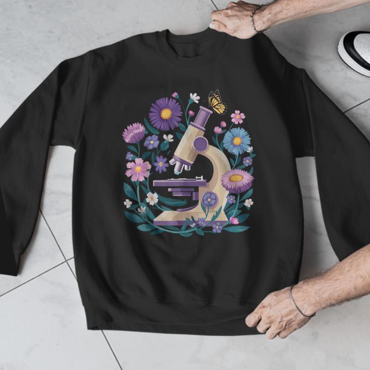 Microscope Flower Butterfly Biology Science Teacher Student Men Graphic Sweatshirt, Science Teacher Gifts, funny design Microscope Flower Butterfly Biology Science Teacher Student Men Graphic Sweatshirt, Science Teacher Gifts, funny design
