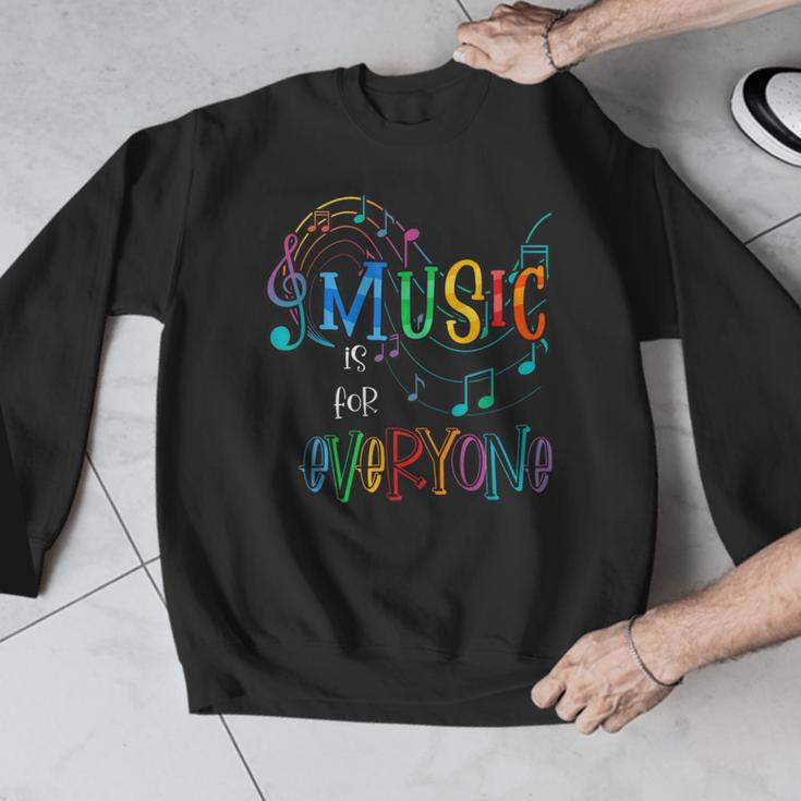 Music Is For Everyone Love For Music Teachers Men Graphic Sweatshirt, funny design Music Is For Everyone Love For Music Teachers Men Graphic Sweatshirt, funny design