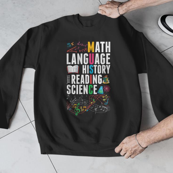 Music Teacher Music Math Language History Reading Science Men Graphic Sweatshirt, History Teacher Gifts, Science Teacher Gifts, funny design Music Teacher Music Math Language History Reading Science Men Graphic Sweatshirt, History Teacher Gifts, Science Teacher Gifts, funny design