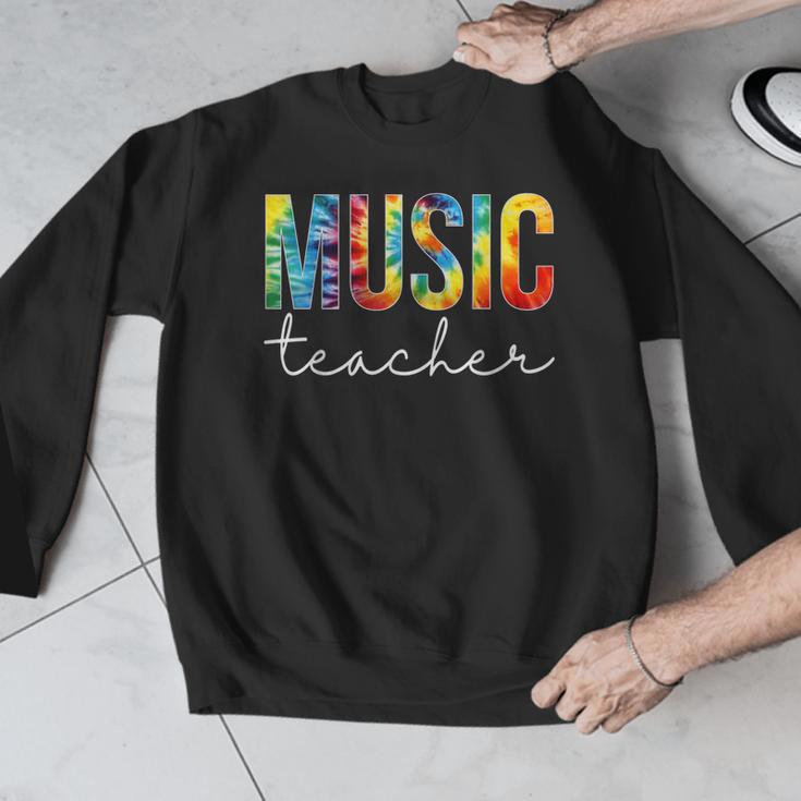 Music Teacher Tie Dye Appreciation Day Hello Back To School Men Women Men Graphic Sweatshirt, funny design Music Teacher Tie Dye Appreciation Day Hello Back To School Men Women Men Graphic Sweatshirt, funny design