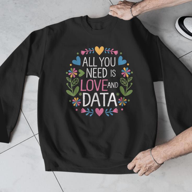 All You Need Is Love And Data Teacher Valentine's Day Men Graphic Sweatshirt, funny design All You Need Is Love And Data Teacher Valentine's Day Men Graphic Sweatshirt, funny design