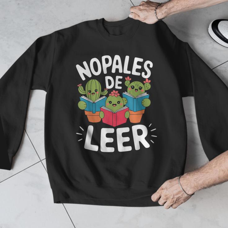 Nopales De Leer Bilingual Teacher Maestra Spanish Teacher Men Graphic Sweatshirt, funny design Nopales De Leer Bilingual Teacher Maestra Spanish Teacher Men Graphic Sweatshirt, funny design