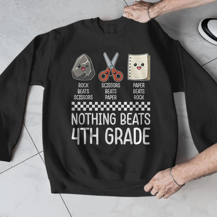 Nothing Beats 4th Grade Back To School Kids Teachers Men Graphic Sweatshirt, funny design