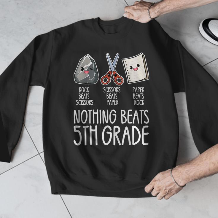 Nothing Beats 5th Grade Back To School Kids Teachers Men Graphic Sweatshirt, funny design
