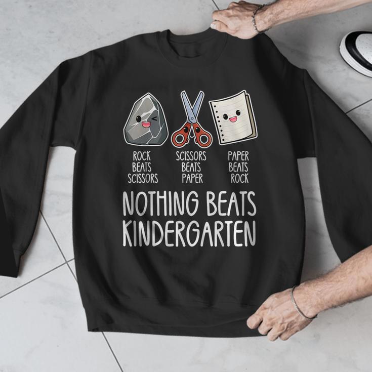 Nothing Beats Kindergarten Back To School Kid Teacher Men Graphic Sweatshirt, funny design