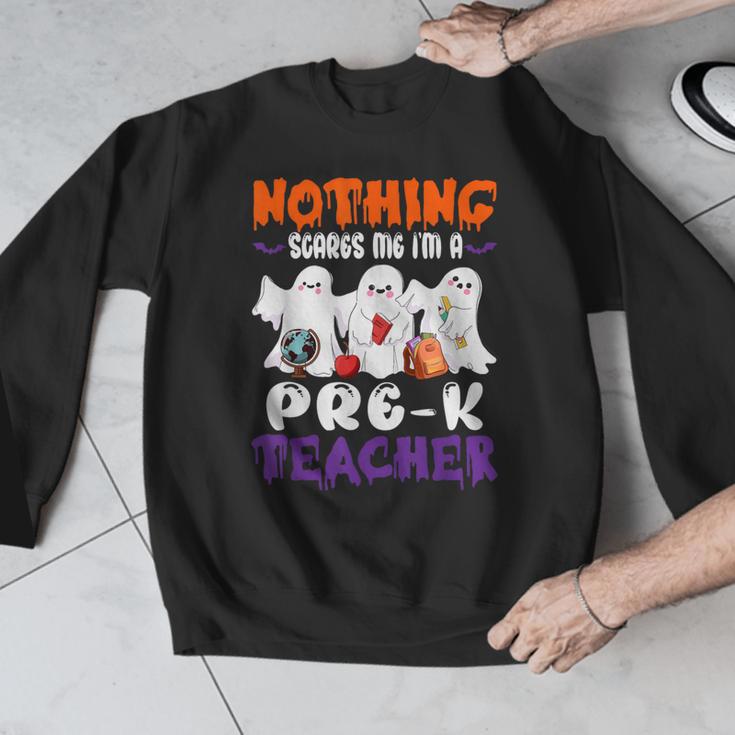 Nothing Scares Me I'm A Pre-K Teacher Halloween Ghosts Men Graphic Sweatshirt, funny design Nothing Scares Me I'm A Pre-K Teacher Halloween Ghosts Men Graphic Sweatshirt, funny design