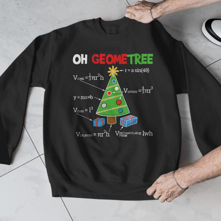 Oh Geometree Christmas Tree Geometry Math Teacher Men Graphic Sweatshirt, funny design