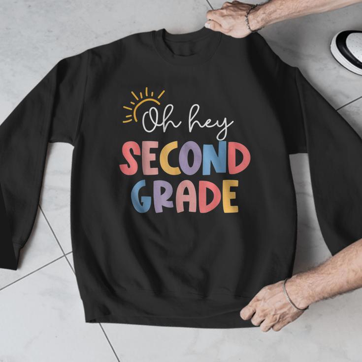 Oh Hey Second Grade First Day Of Teacher Girls Boys Kids Men Graphic Sweatshirt, First Grade Teacher Gifts, funny design