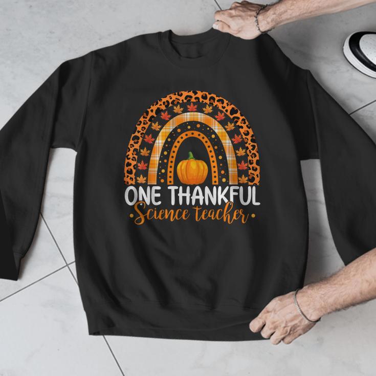 One Thankful Science Teacher Rainbow Boho Fall Thanksgiving Men Graphic Sweatshirt, Science Teacher Gifts, funny design One Thankful Science Teacher Rainbow Boho Fall Thanksgiving Men Graphic Sweatshirt, Science Teacher Gifts, funny design