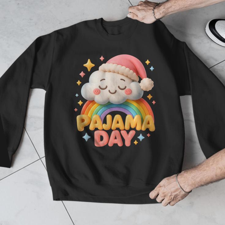 Pajama Day School Spirit Week Sleepy Cloud Teacher Student Men Graphic Sweatshirt, funny design