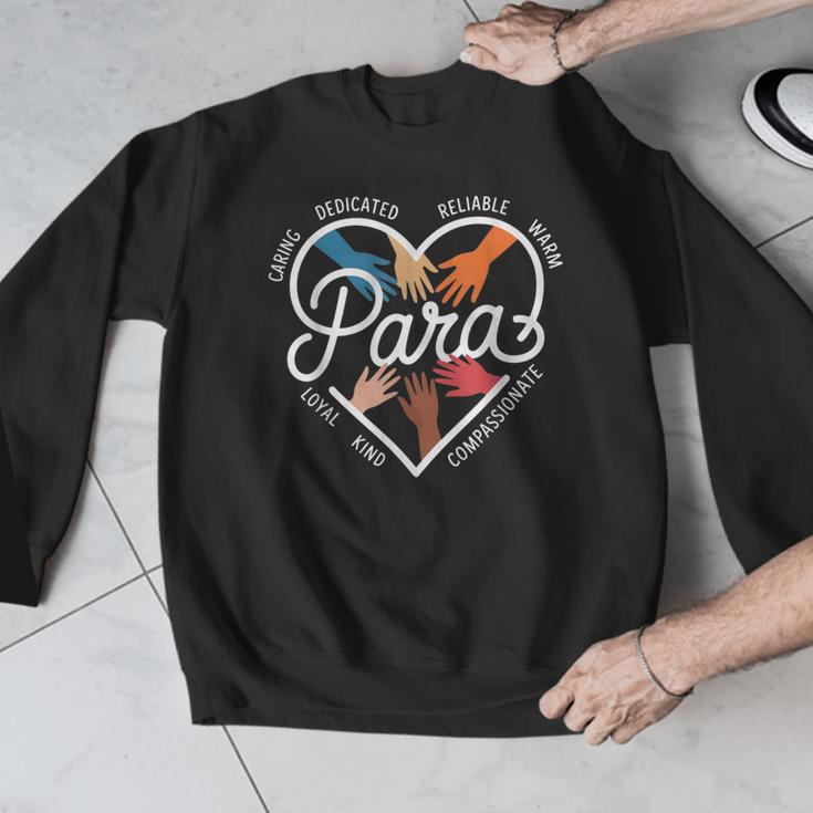 Para Heart Paraprofessional Teacher Paraeducator Men Graphic Sweatshirt, funny design Para Heart Paraprofessional Teacher Paraeducator Men Graphic Sweatshirt, funny design