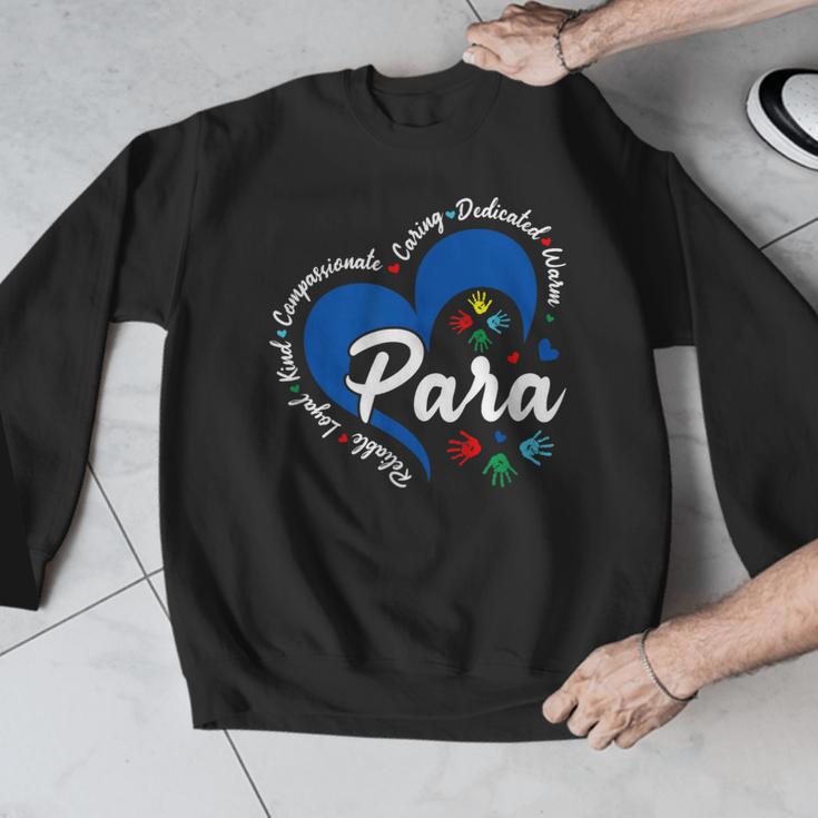 Para Heart Teacher Paraprofessional School Appreciation Men Graphic Sweatshirt, funny design Para Heart Teacher Paraprofessional School Appreciation Men Graphic Sweatshirt, funny design