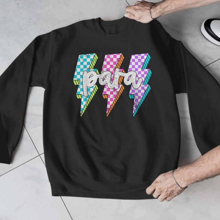 Para Squad Paraprofessional Teacher Lightning Bolt Men Graphic Sweatshirt, funny design Para Squad Paraprofessional Teacher Lightning Bolt Men Graphic Sweatshirt, funny design