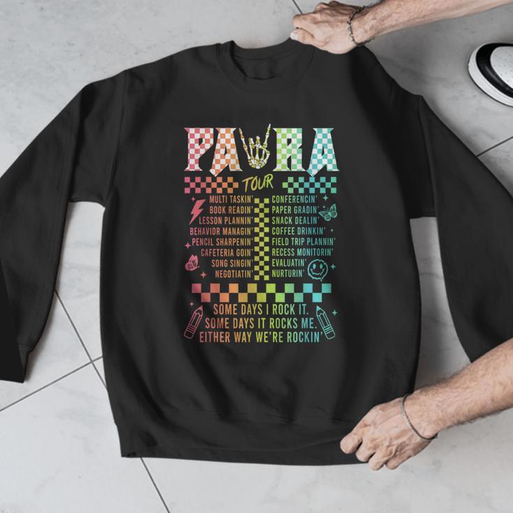 Para Tour Paraprofessional Squad Rock Teacher Back To School Men Graphic Sweatshirt, funny design Para Tour Paraprofessional Squad Rock Teacher Back To School Men Graphic Sweatshirt, funny design