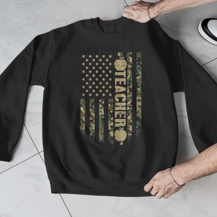 Patriotic Teacher American Flag Camouflage 4th Of July Camo Men Graphic Sweatshirt, funny design Patriotic Teacher American Flag Camouflage 4th Of July Camo Men Graphic Sweatshirt, funny design
