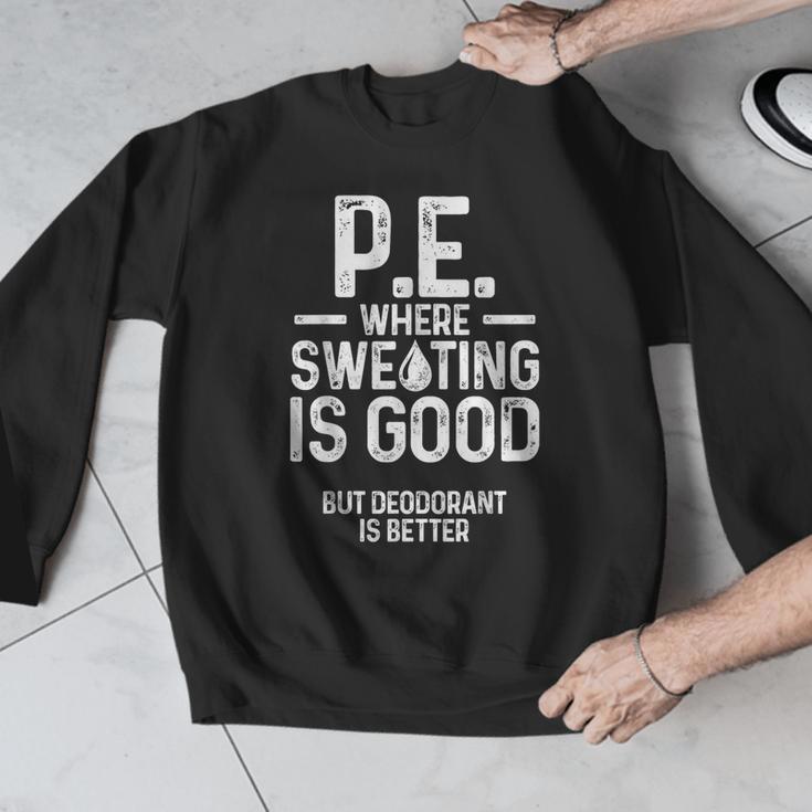 PE Physical Education Teacher Sweating Men Women Men Graphic Sweatshirt, Pe Teacher Gifts, funny design