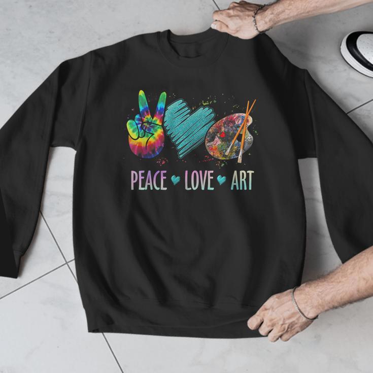 Peace Love Art Painting Palette Art Teacher Men Graphic Sweatshirt, funny design Peace Love Art Painting Palette Art Teacher Men Graphic Sweatshirt, funny design