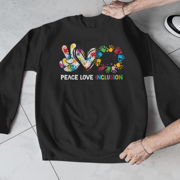 Peace Love Inclusion Sped Squad Special-Ed Teacher Daycare Men Graphic Sweatshirt, funny design