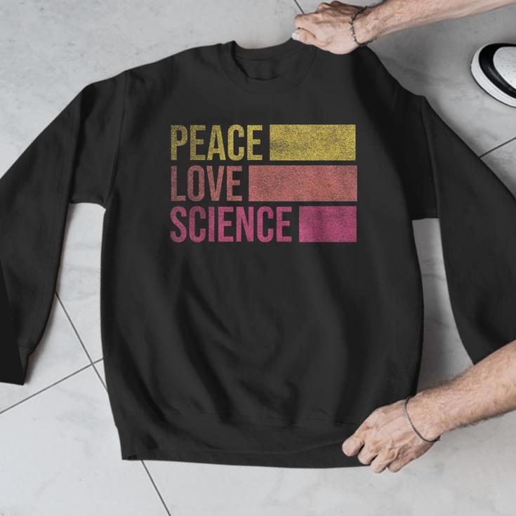 Peace Love Science Lovers Math Chemistry Teacher Men Graphic Sweatshirt, Science Teacher Gifts, funny design Peace Love Science Lovers Math Chemistry Teacher Men Graphic Sweatshirt, Science Teacher Gifts, funny design